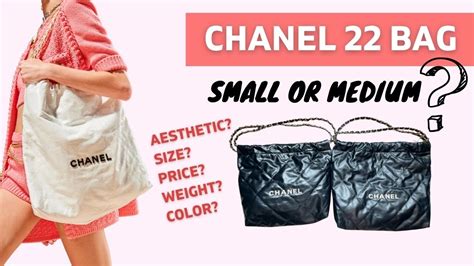 chanel mini 22s|chanel 22 sizes medium.